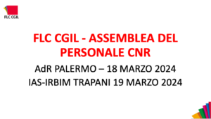 FLC CGIL assemblea personale CNR