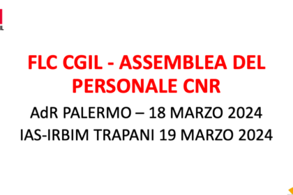FLC CGIL assemblea personale CNR