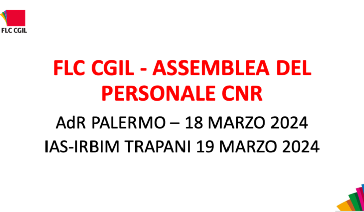 FLC CGIL assemblea personale CNR